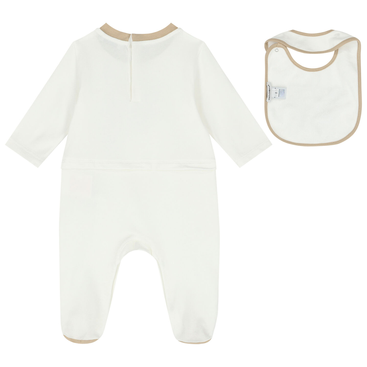 White Coin Logo Babygrow Gift Set, 1, hi-res image number null