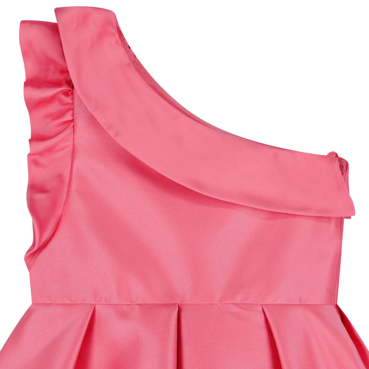 Girls Pink Asymmetric Dress, 1, hi-res