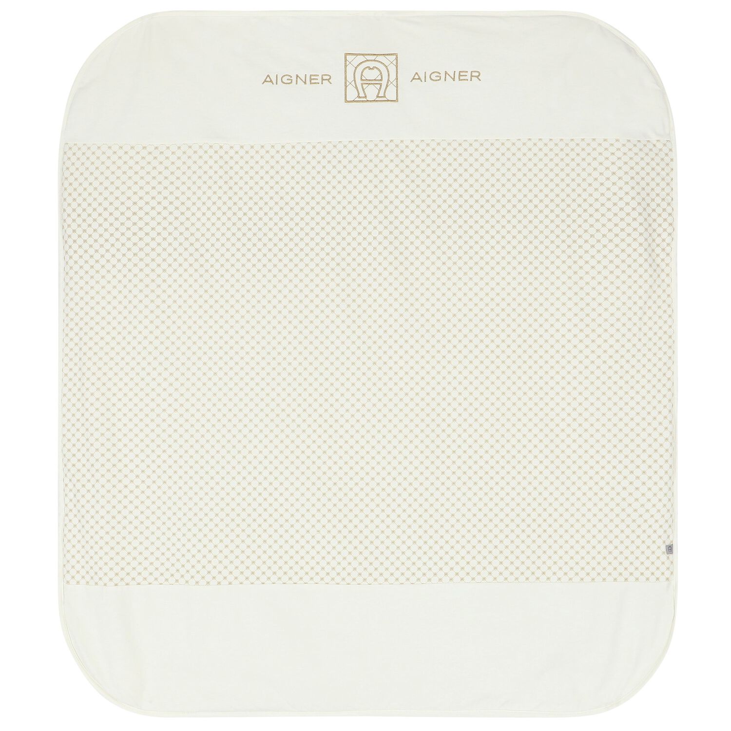 Ivory & Gold Logo Baby Blanket, 1, hi-res image number null