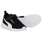 Boys Black Flyer Runner Trainers, 1, hi-res