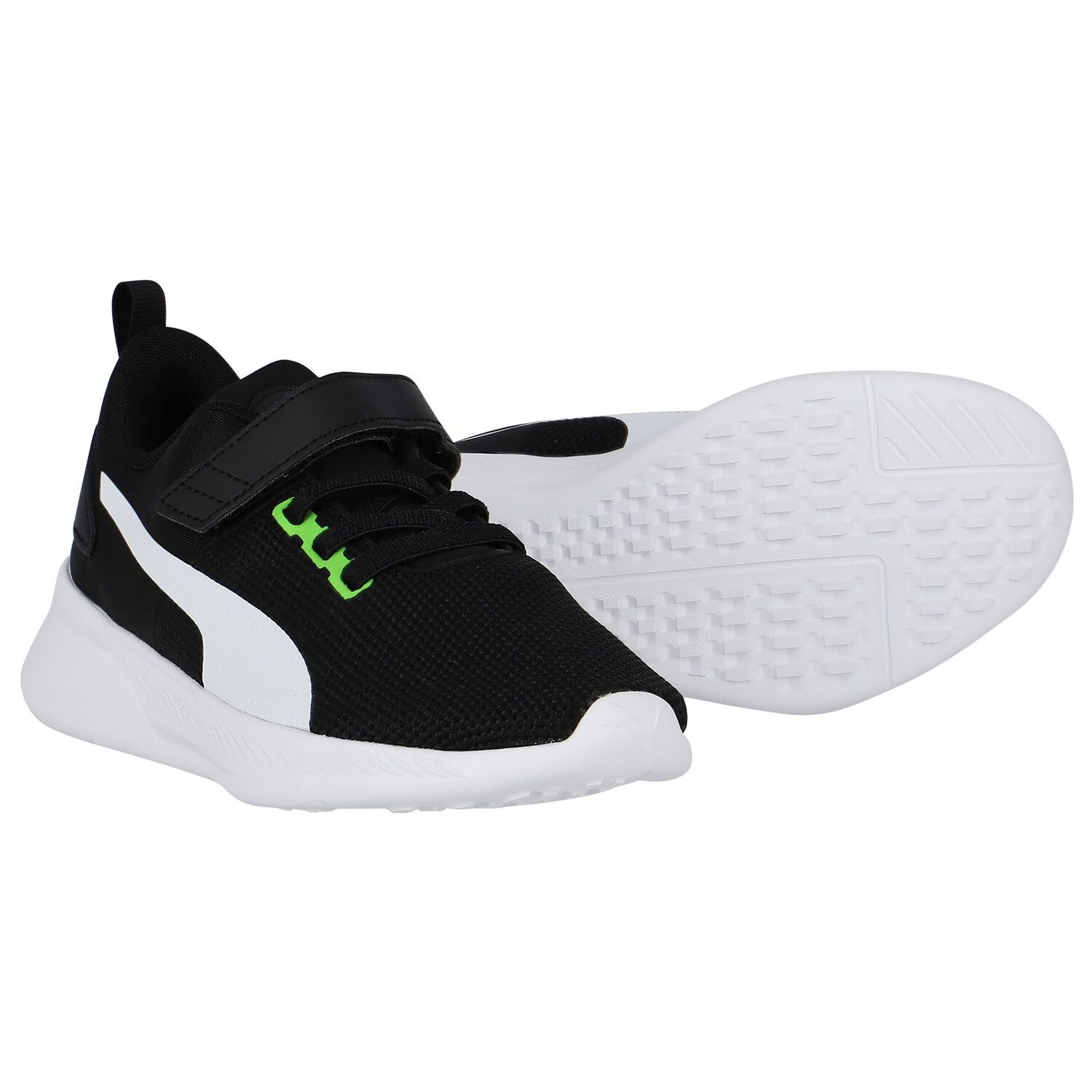 Boys Black Flyer Runner Trainers, 1, hi-res image number null