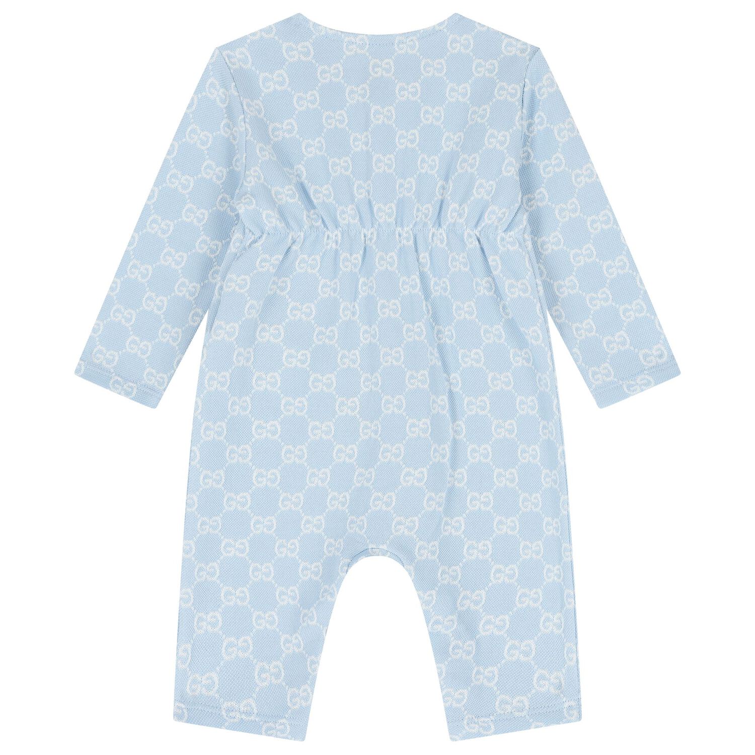 Baby Boys Blue GG Logo Romper Gift Set, 1, hi-res