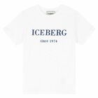 Boys White Logo T-Shirt, 2, hi-res