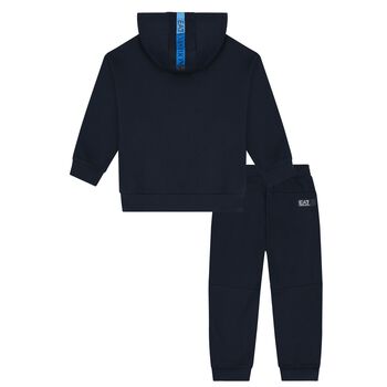 Boys Navy Blue Logo Tracksuit