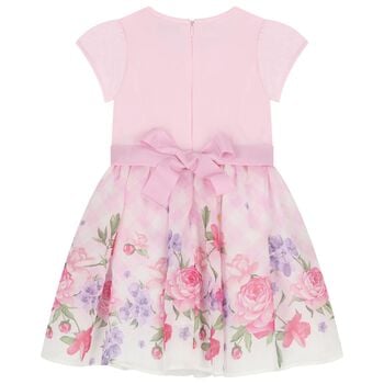 Girls Pink Floral Dress