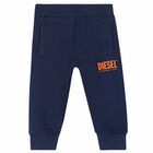 بدلة رياضية بالشعار باللون الكحلى للاولاد, 1, hi-res