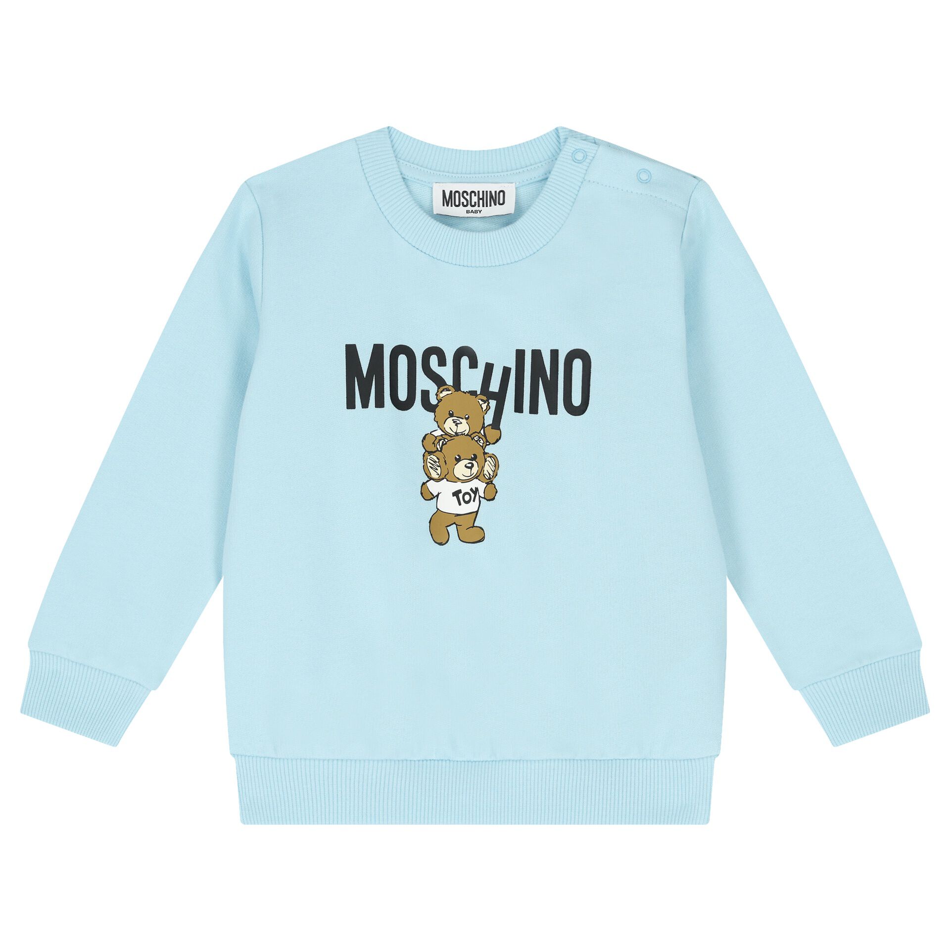 Blue moschino sweatshirt new arrivals