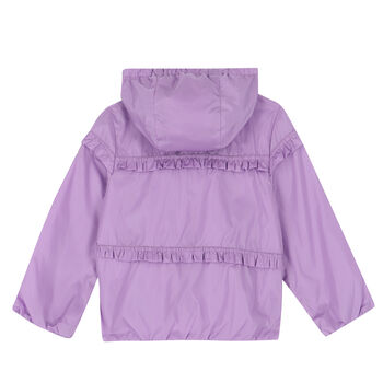 Younger Girls Purple Logo Jacket