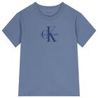 Boys Blue Logo T-Shirt, 1, hi-res