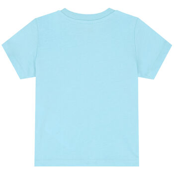 Blue Teddy Bear Logo T-Shirt