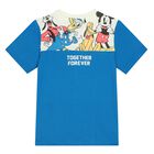 طقم شورت أولاد باللون العاجى والأزرق, 1, hi-res