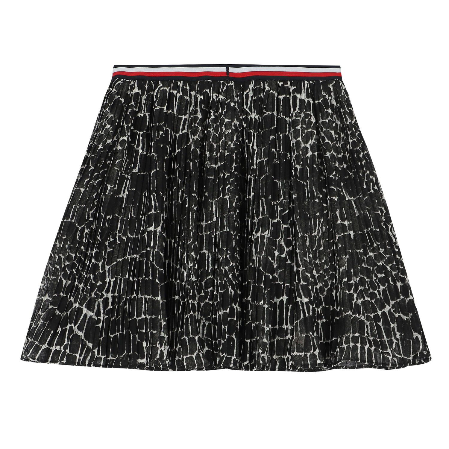 Girls Black Pleated Skirt, 1, hi-res