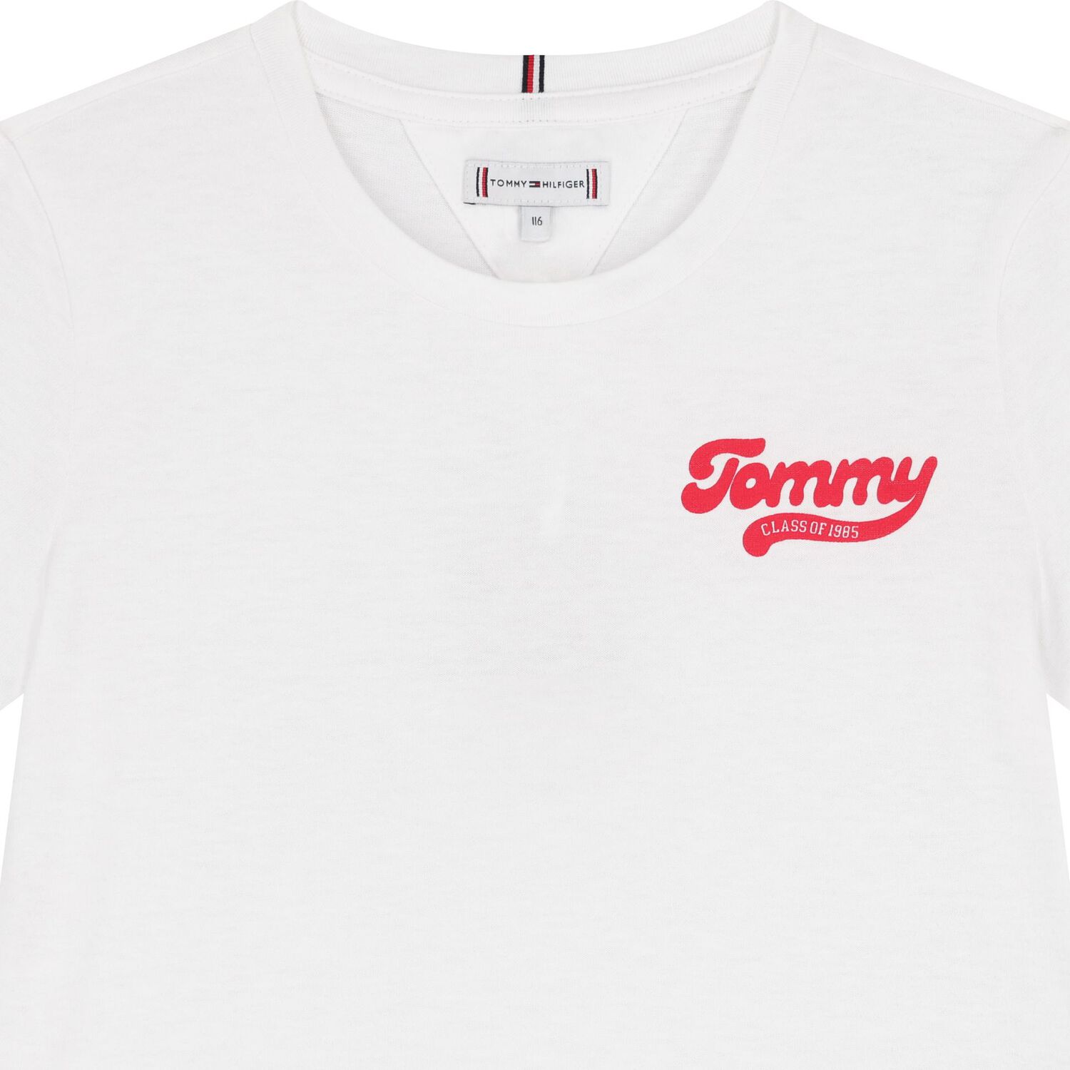 تي شيرت أبيض بشعار للبنات, 2, hi-res