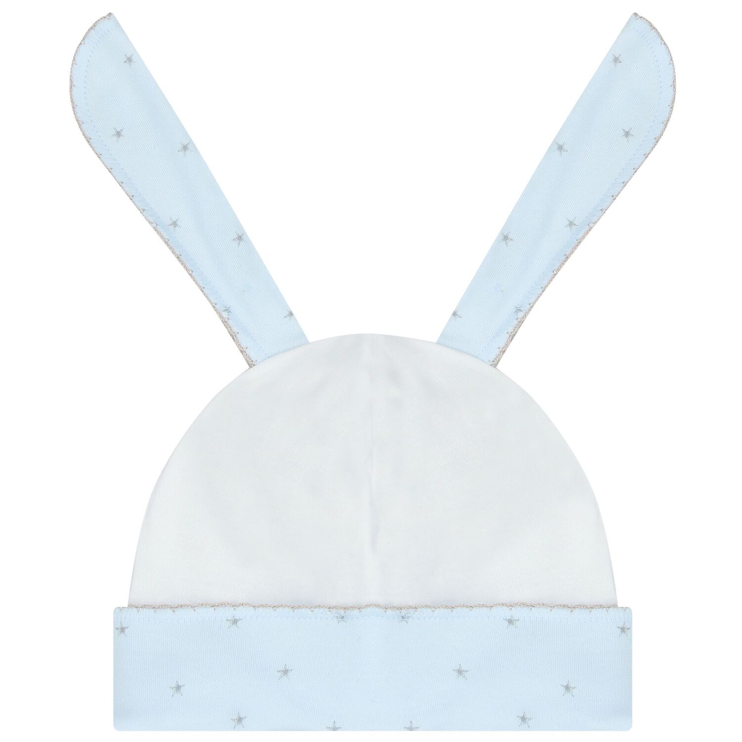 Baby Boys White & Blue Bunny Blanket Set, 2, hi-res image number null