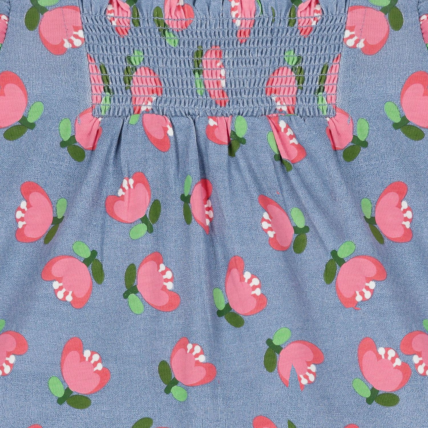 فستان بطبعة الزهور باللون البنفسجي  للبنات  , 1, hi-res