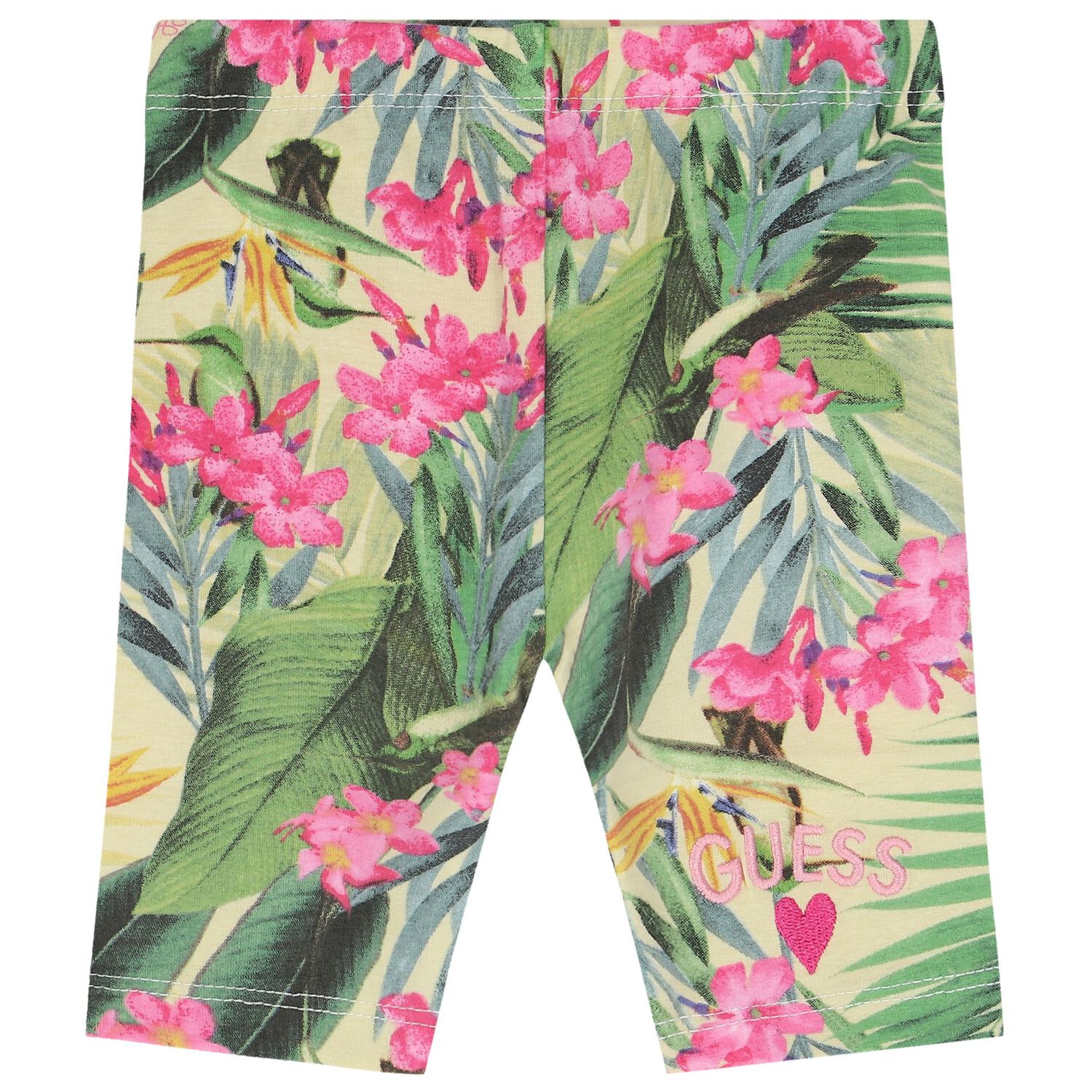 طقم ليغينز بنات بطبعة نباتية, 1, hi-res