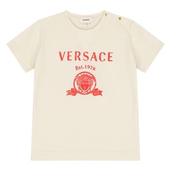 Younger Ivory Medusa Logo T-Shirt