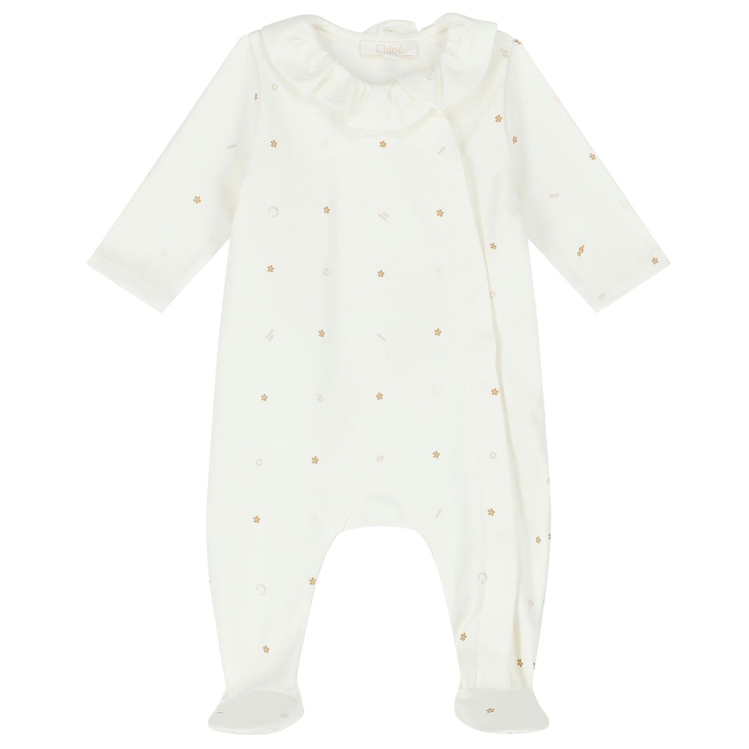 أفرول بنات بالشعار باللون الوردى والعاجى (2 قطع), 1, hi-res