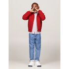 بنطلون أولاد جينز دنيم بالشعار باللون الأزرق, 1, hi-res