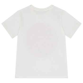 Girls White Logo T-Shirt