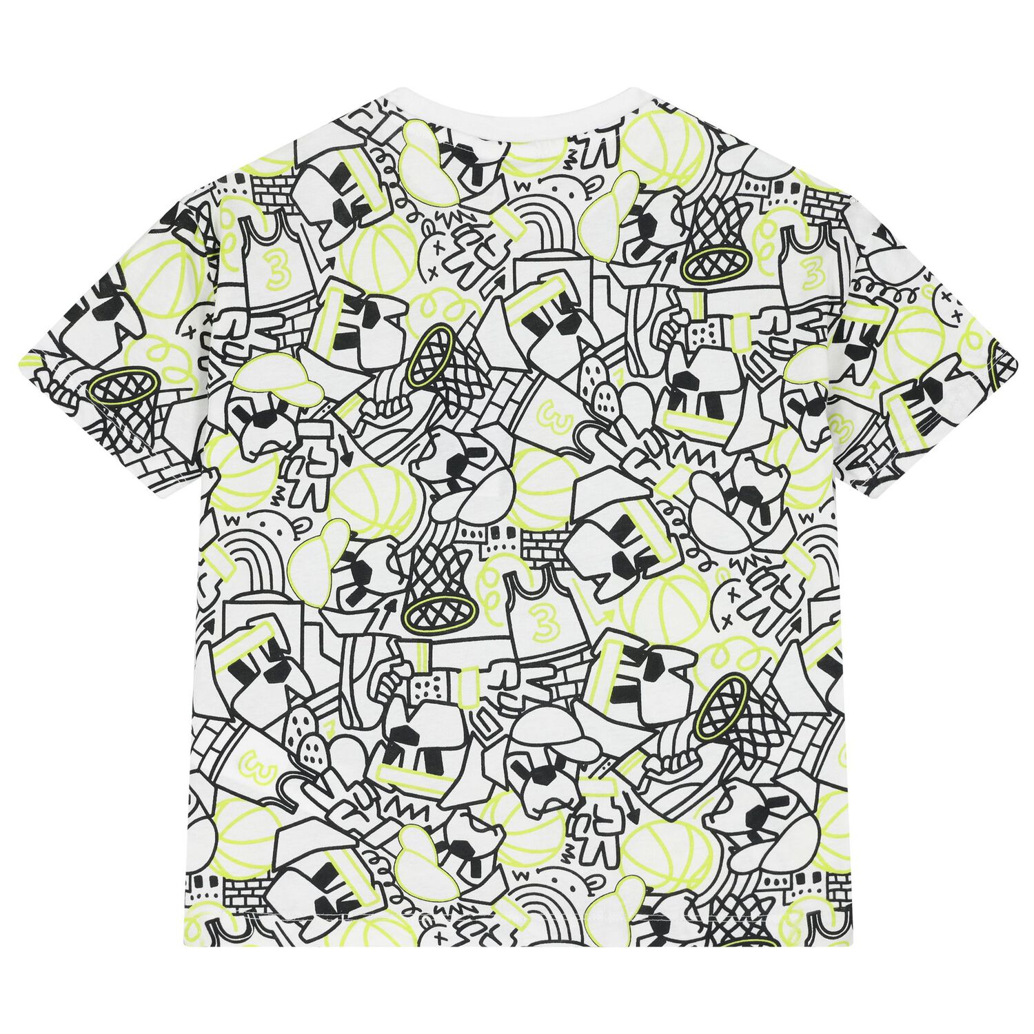 Boys White T-Shirt, 1, hi-res image number null