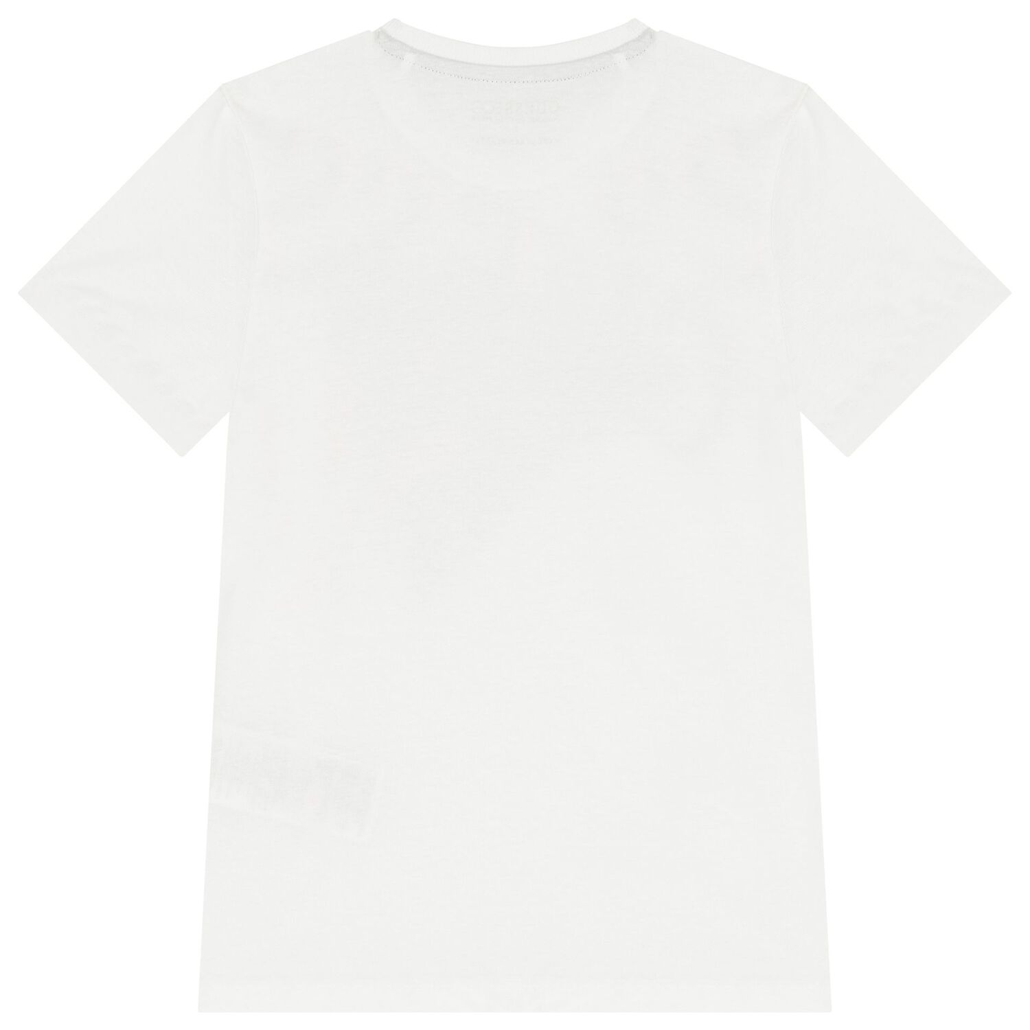 تيشيرت أولاد بالشعار باللون الأبيض, 1, hi-res