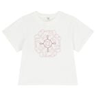 Girls Ivory Logo T-Shirt, 1, hi-res