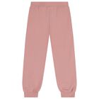 Girls Pink & Grey Teddy Bear 3 Piece Tracksuit, 2, hi-res