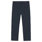 Boys Navy Blue Trousers, 2, hi-res
