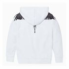 Boys White Wings Print Hooded Top, 1, hi-res