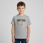 تي شيرت بشعار تيدي باللون الرمادي, 6, hi-res