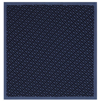 Baby Boys Navy Blue Logo Knitted Blanket