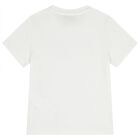 Girls White Logo T-Shirt, 1, hi-res
