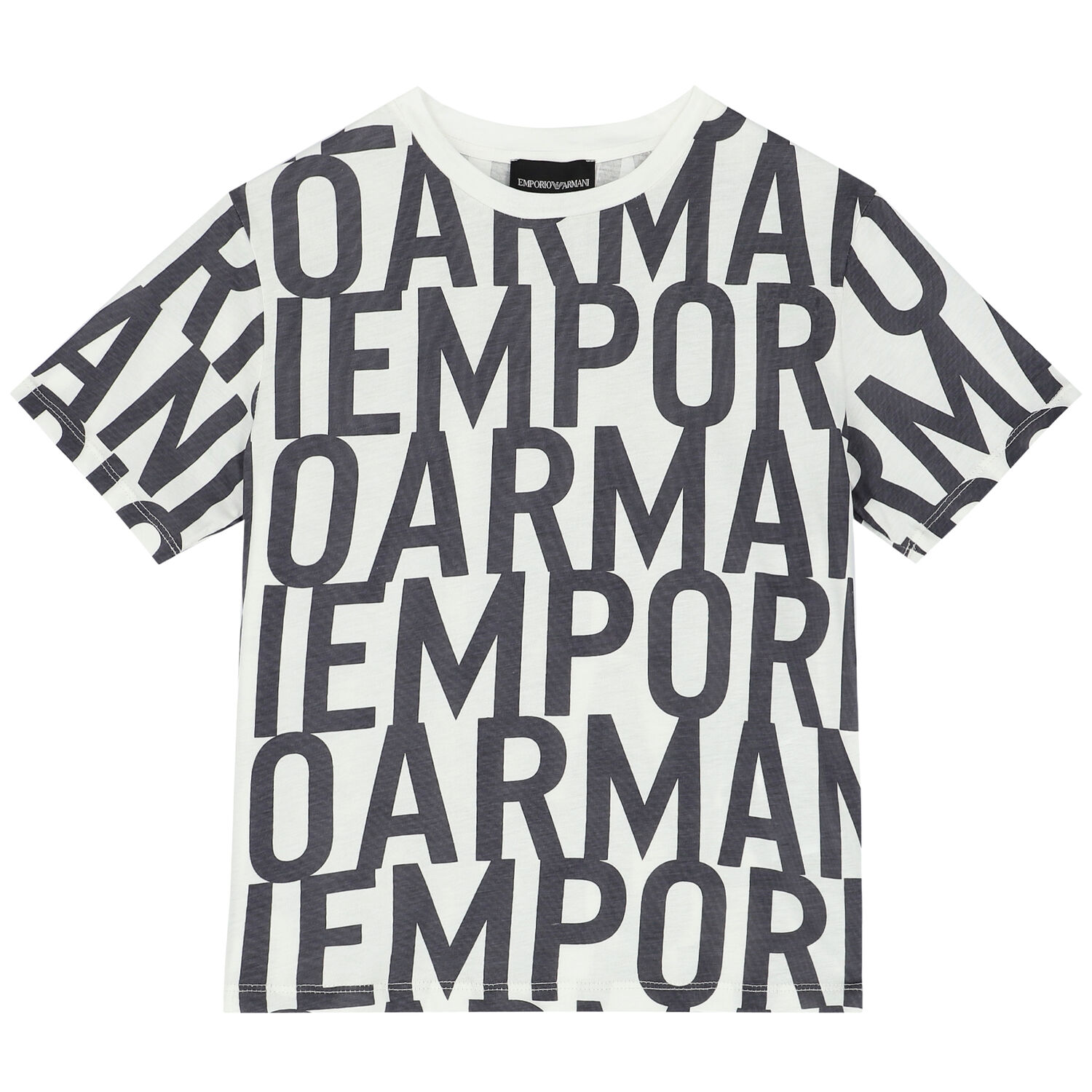 تيشيرت بالشعار باللون العاجى للاولاد, 1, hi-res