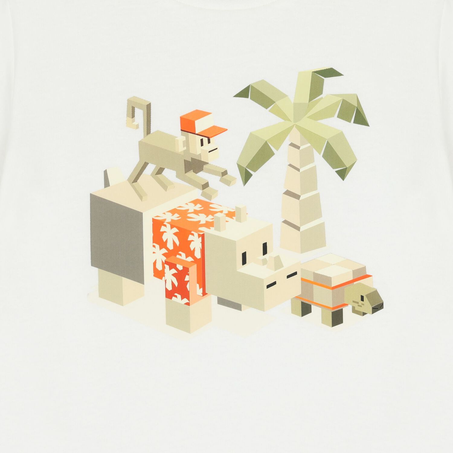 طقم شورت للأولاد باللون الأبيض والأخضر والبرتقالي, 1, hi-res