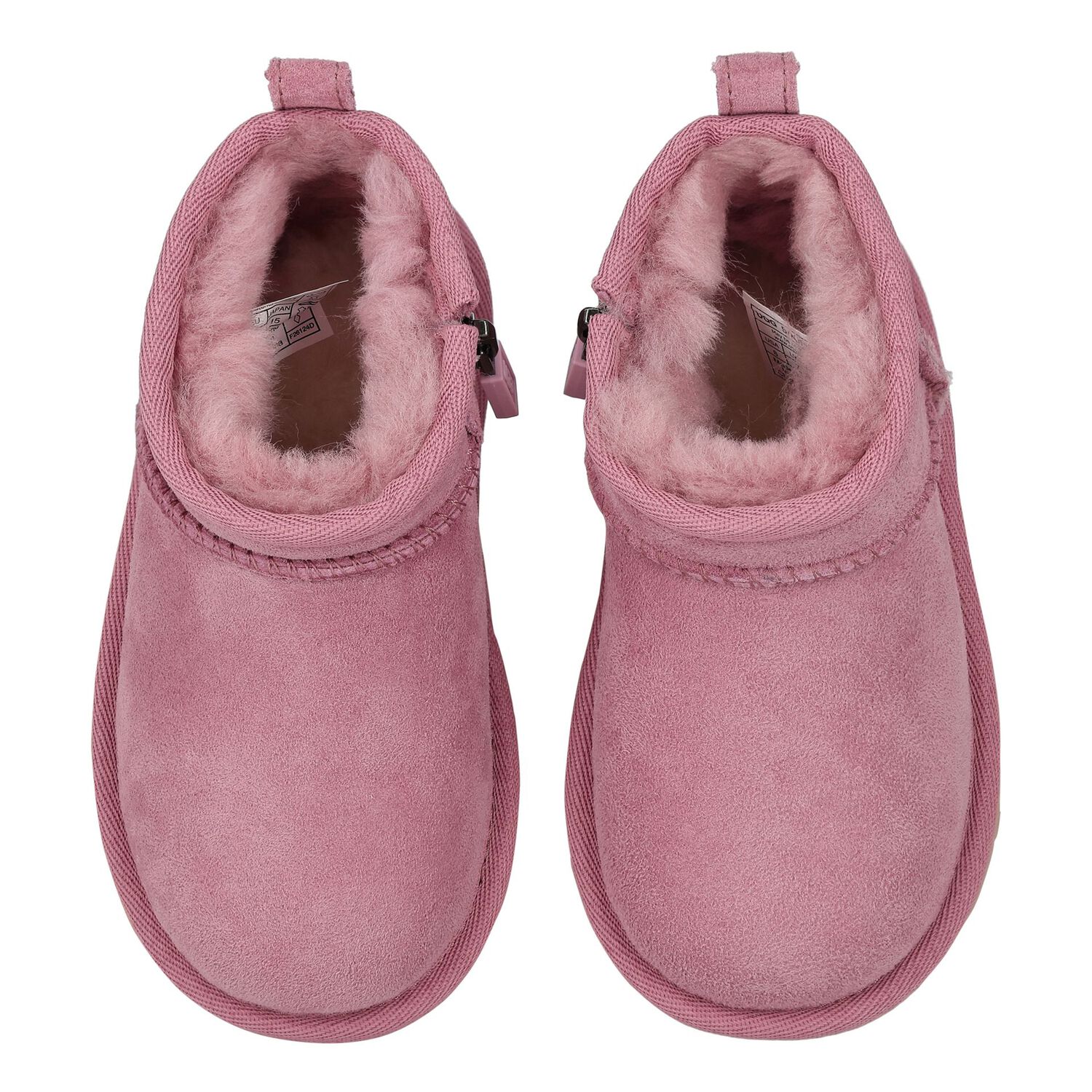 Younger Girls Pink Classic Ultra Mini Suede Boots, 1, hi-res