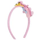 Girls Pink Flower Headband, 1, hi-res