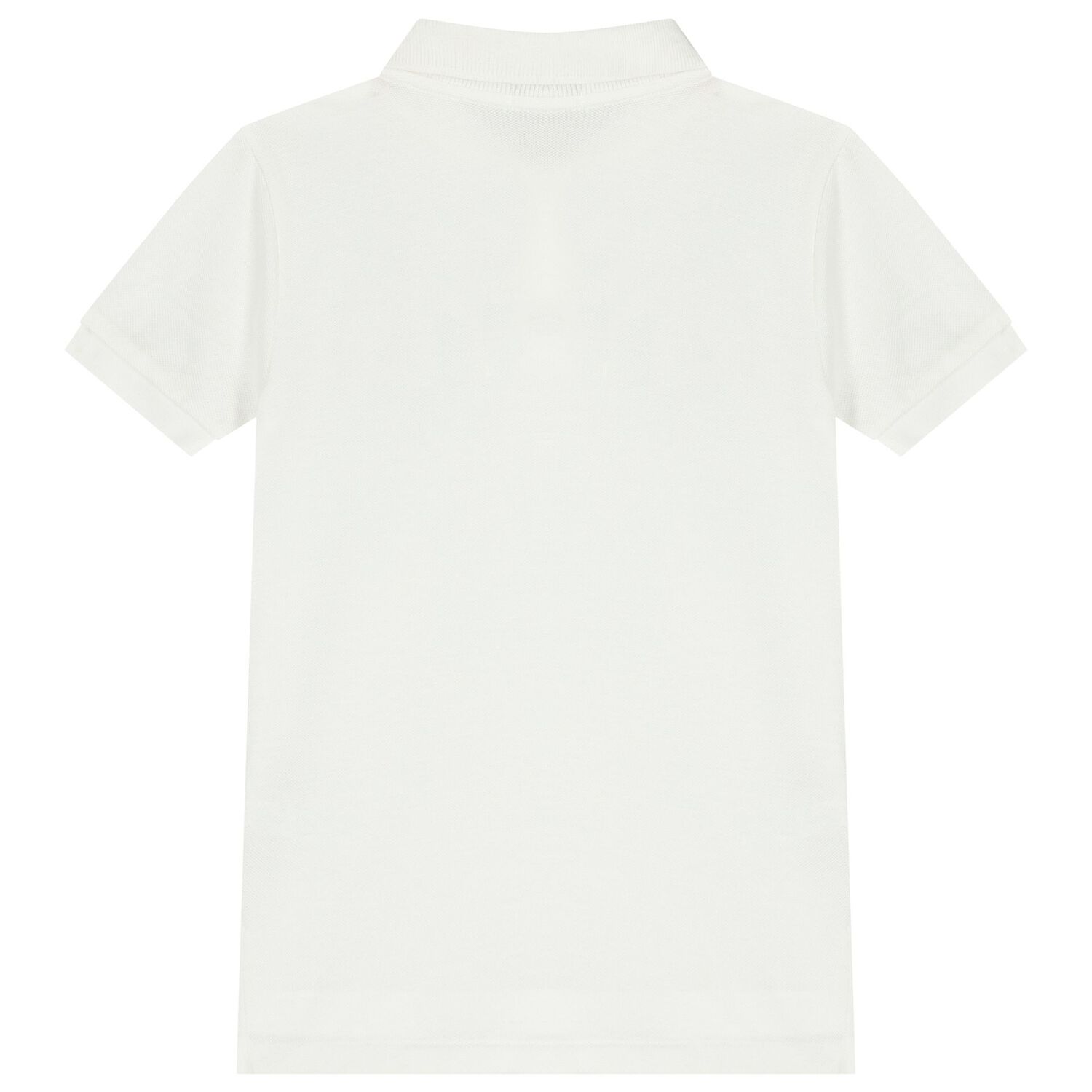 Boys White Logo Polo Shirt , 1, hi-res