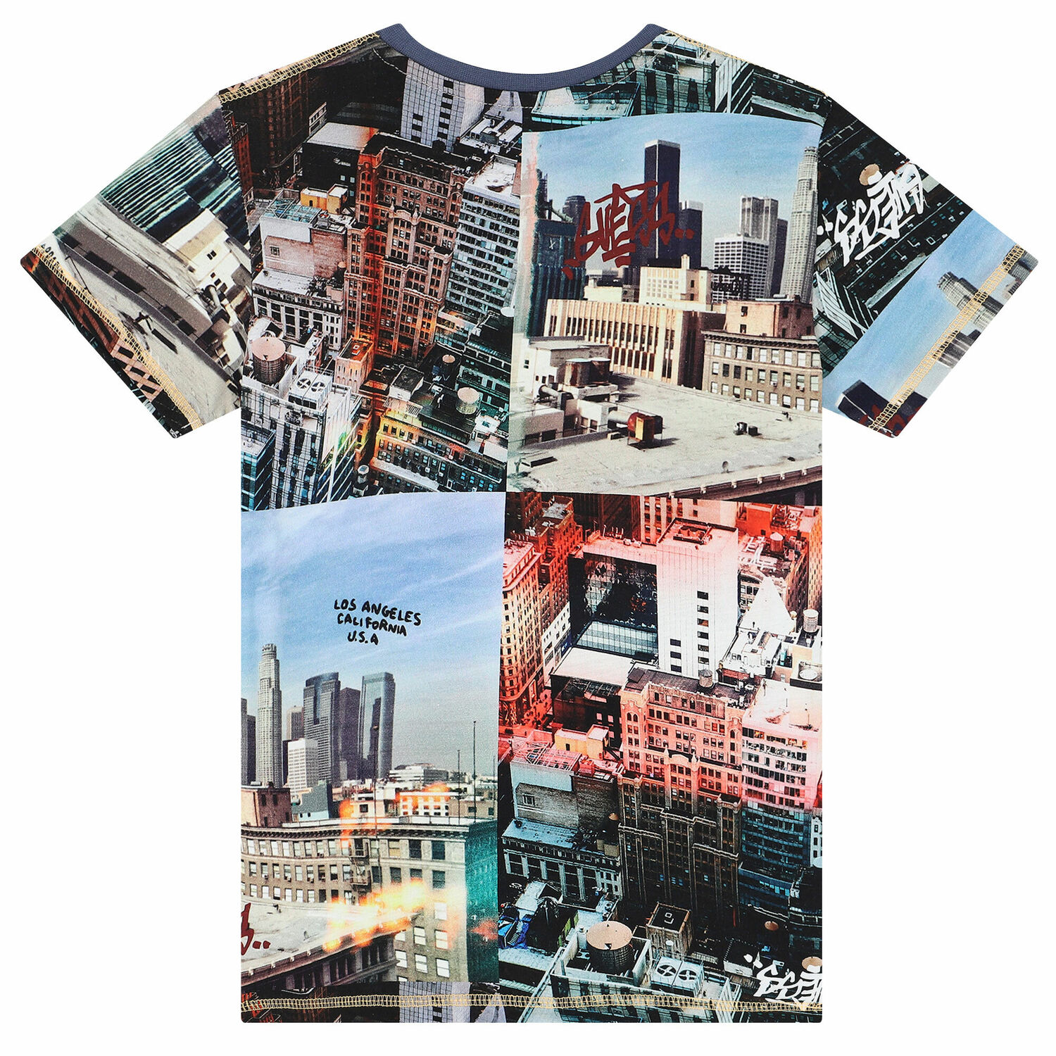 تيشيرت بالشعار متعدد الألوان للأولاد , 1, hi-res