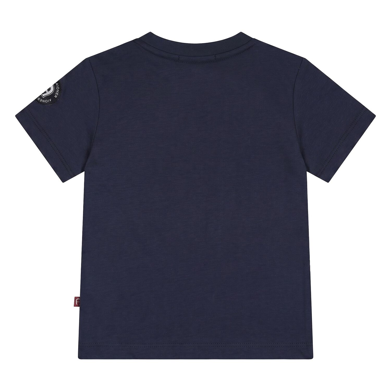 Younger Boys Navy Blue Logo T-Shirt, 3, hi-res