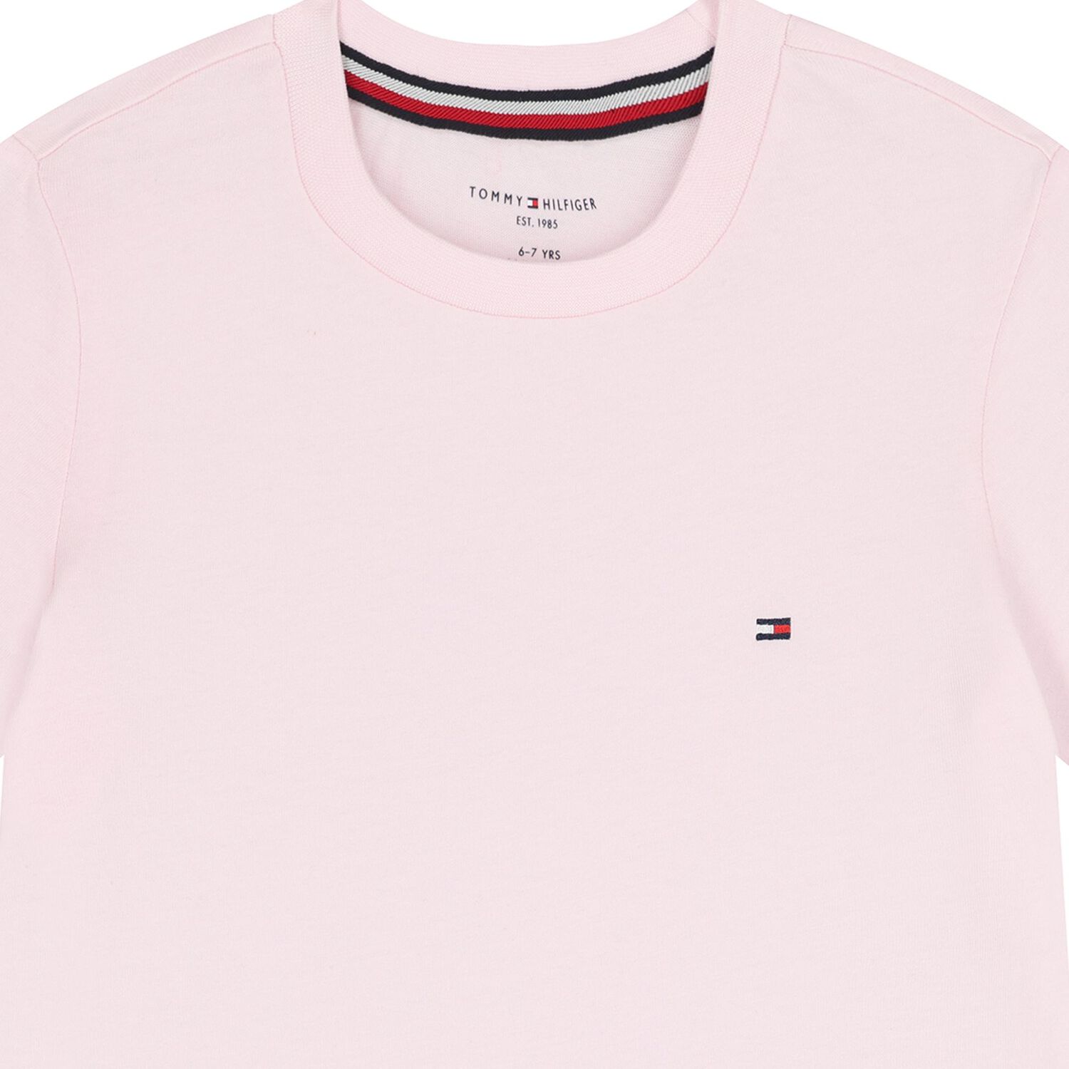 تيشيرت بنات من القطن  بالشعار باللون الوردى والكحلى ( 2 قطعه ) , 2, hi-res