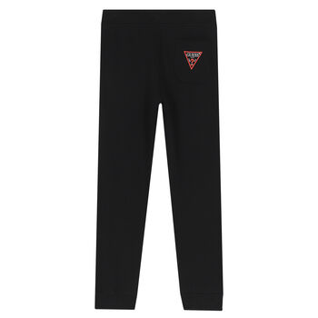 Boys Black Logo Joggers