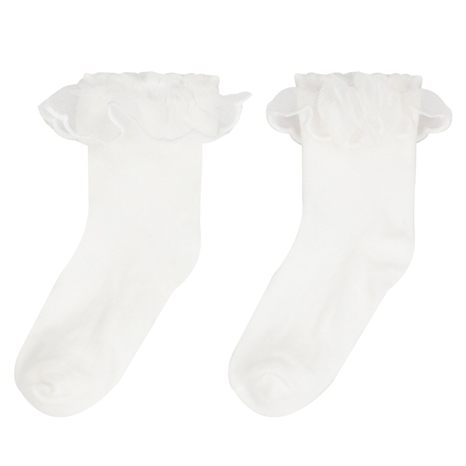 Baby Girls White Headband & Socks Set, 1, hi-res image number null