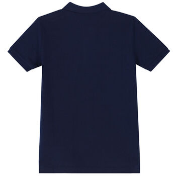 Boys Navy Logo Polo Shirt