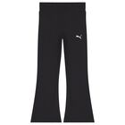 Girls Black Logo Leggings, 1, hi-res