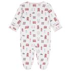 Baby Boys White Lively London Babygrow, 1, hi-res