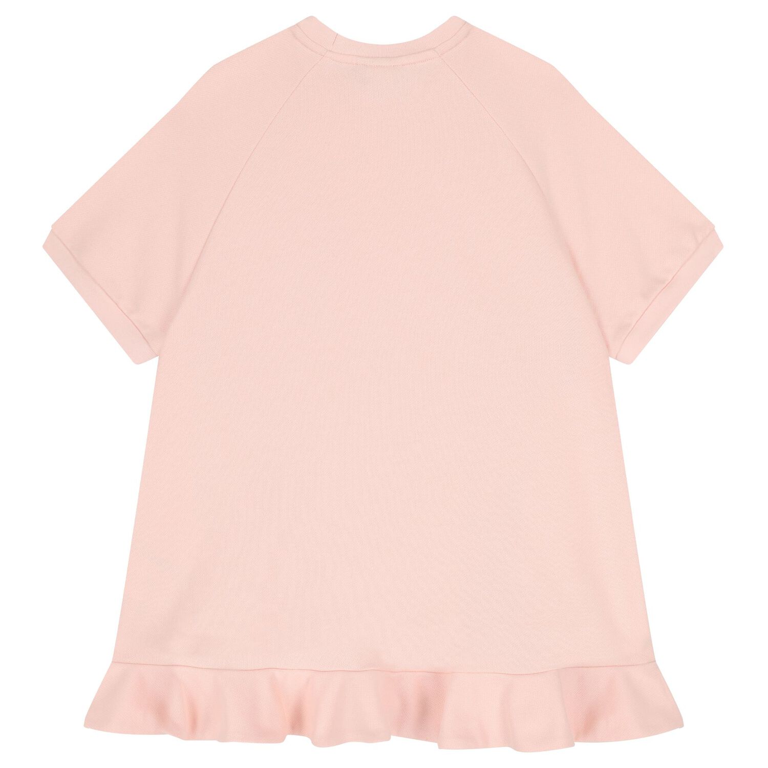 فستان بنات باللون وردي بشعار العلامة, 1, hi-res