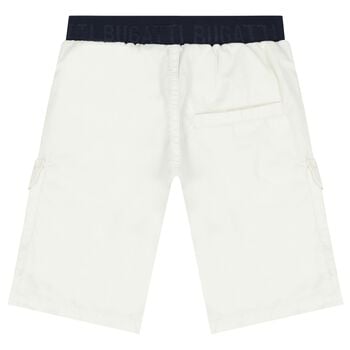 Boys White Logo Shorts 