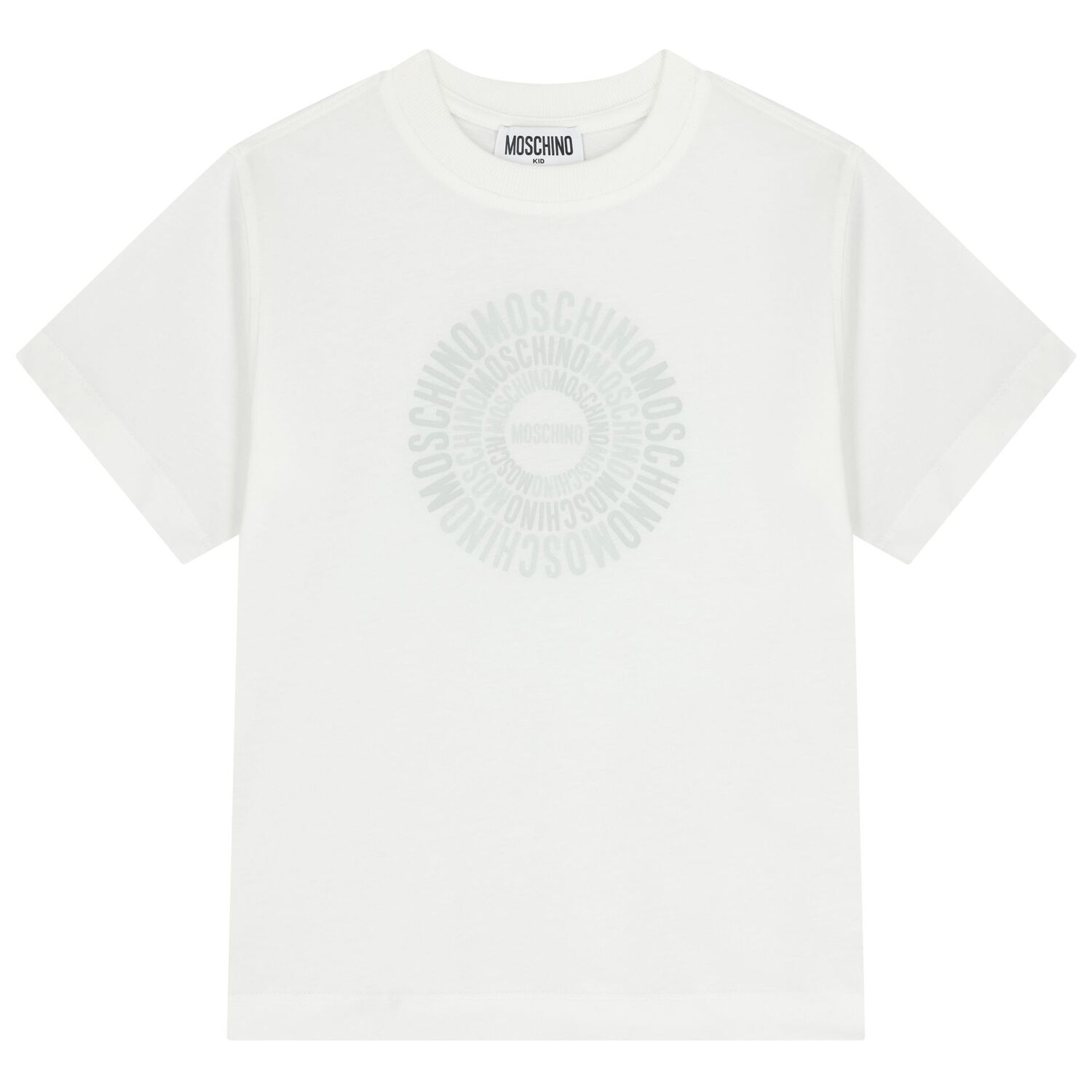 طقم شورت للأولاد بالشعار باللون الابيض, 1, hi-res