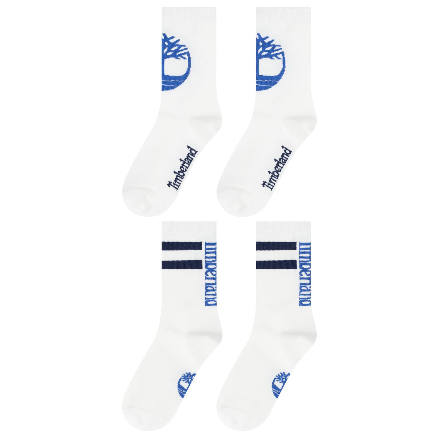 Boys White Logo Socks ( 2-Pack ), 1, hi-res image number null